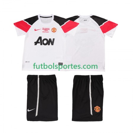 Camiseta Manchester United Champions League 2011 2012 Retro Niño Tercera Equipación